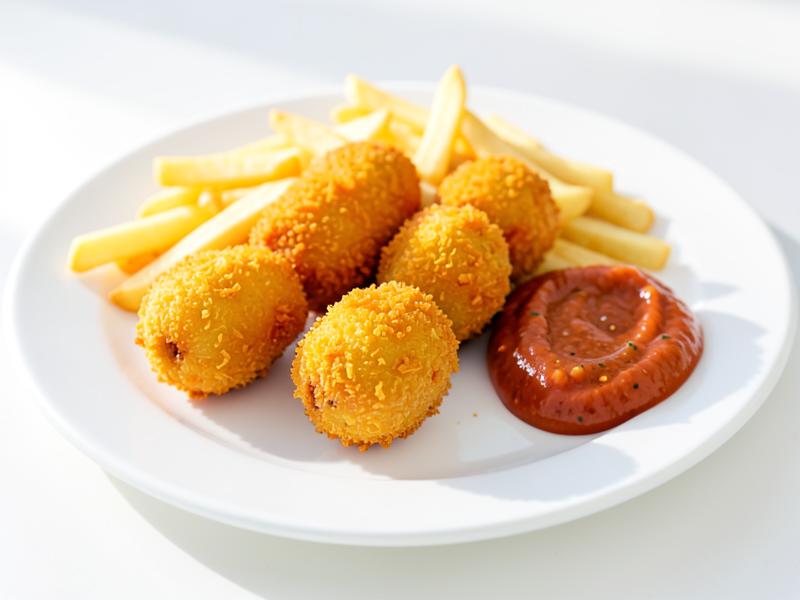 Plat croquettes de crabe